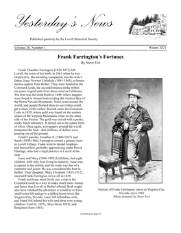 Frank Farrington's Fortunes