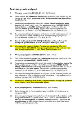 Fen Line Growth Analysed