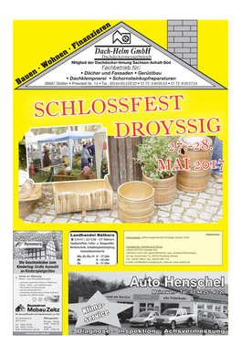 Schlossfest Droyssig 27.-28