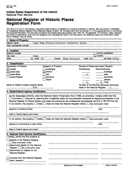 National Register of Historic Places Registration Form