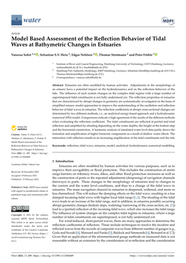 Model Based Assessment of the Reflection Behavior of Tidal Waves