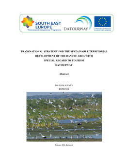 Transnational Strategy for the Sustainable Territorial Development of the Danube Area with Special Regard to Tourism Datourway