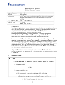 Efavirenz/Emtricitabine/Tenofovir Disoproxil Fumarate