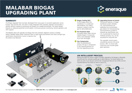 Malabar Biogas Upgrading Plant