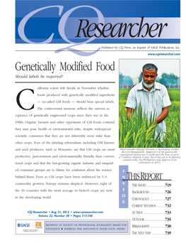 CQR Genetically Modified Food