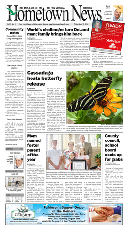 Cassadaga Hosts Butterfly Release