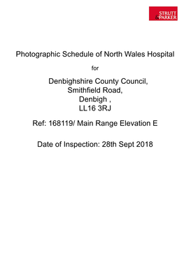 Denbighshire County Council, Smithfield Road, Denbigh , LL16 3RJ Ref: 168119/ Main Range Elevation E