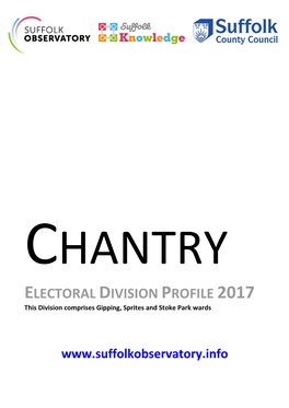 ELECTORAL DIVISION PROFILE 2017 This Division Comprises Gipping, Sprites and Stoke Park Wards