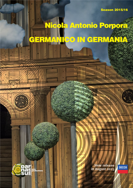 Nicola Antonio Porpora GERMANICO in GERMANIA