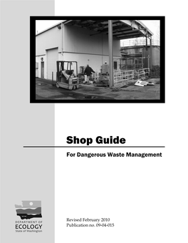 Shop Guide for Dangerous Waste Management