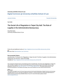 The Role of Legality in the Administrative Bureaucracy