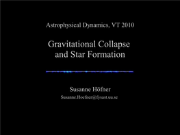 Gravitational Collapse and Star Formation