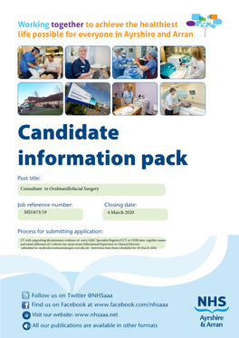 Candidate Information Pack Post Title