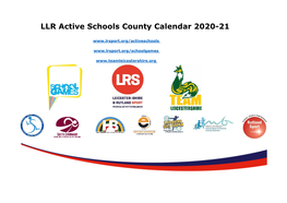 LLR Active Schools County Calendar 2020-21