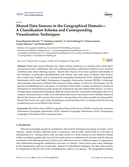 Shared Data Sources in the Geographical Domain— a Classiﬁcation Schema and Corresponding Visualization Techniques