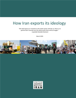 How Iran Exports Its Ideology