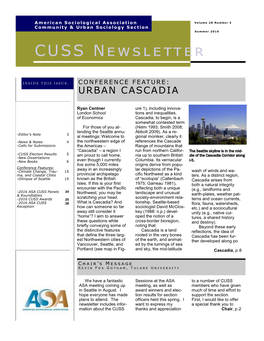CUSS Newsletter