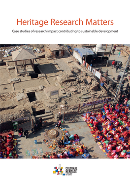 Heritage Research Matters. Case Studies of Research Impact Contributing to Sustainable Development