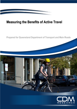 Measuring the Benefits of Active Travel