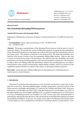 On a Fractional Alternating Poisson Process