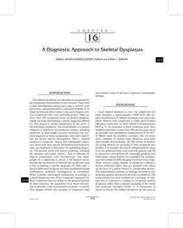 A Diagnostic Approach to Skeletal Dysplasias