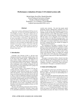 Performance Evaluation of Linux CAN-Related System Calls