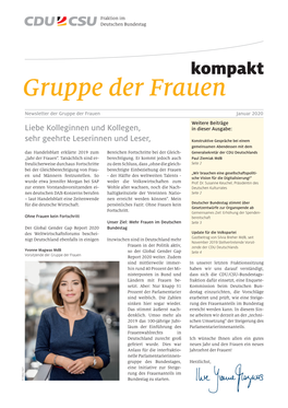 Newsletter "Gruppe Der Frauen Kompakt