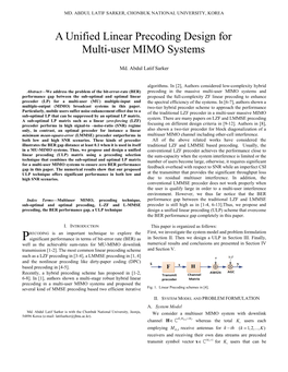 A Unified Linear Precoding Design for Multi-User MIMO Systems