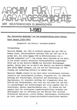 Der Holsteinischen Elbmarschen 1-1983