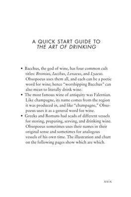 A Quick Start Guide to the Art of Drinking