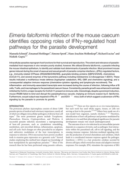 Regulated Host Pathways for the Parasite Development