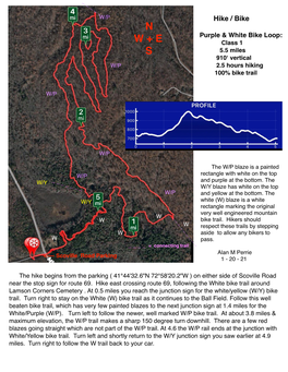 Hike/Bike: Purple & White Loop