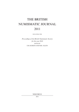 The British Numismatic Journal 2011