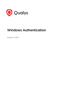 Windows Authentication