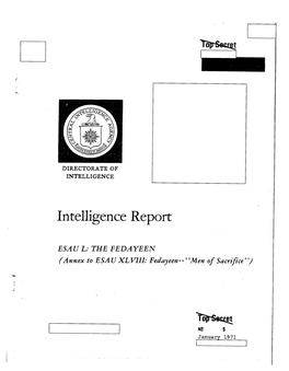 Intelligence Report FEE5