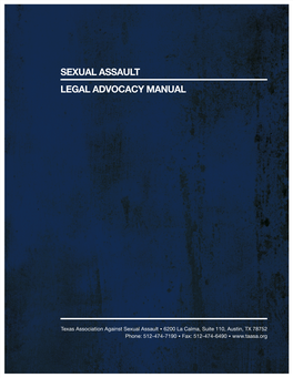 Sexual Assault Legal Advocacy Manual