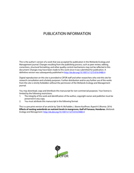 Publication Information