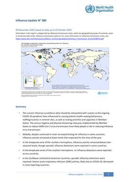 Influenza Update N° 380