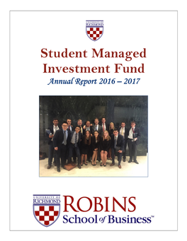 Student Managed Investment Fund Annual Report 2016 – 2017