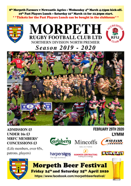 Morpeth Rfc Morpeth Rugby Club