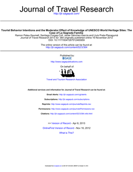 Journal of Travel Research