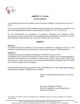 CDG FPT Du Loir-Et-Cher