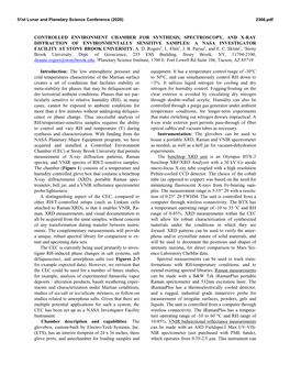 Controlled Environment Chamber for Synthesis