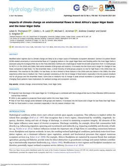 Impacts of Climate Change on Environmental Flows in West