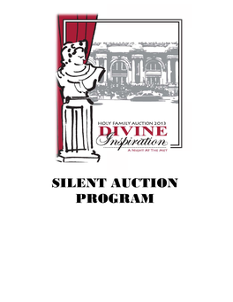 Silent Auction Program