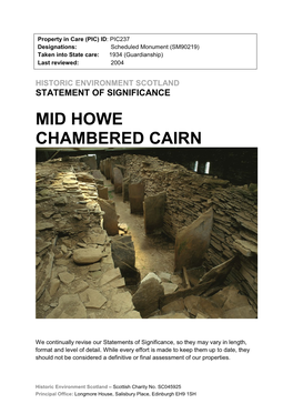 Mid Howe Chambered Cairn