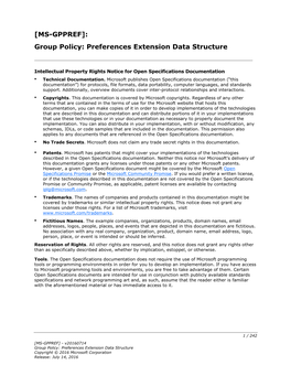 [MS-GPPREF]: Group Policy: Preferences Extension Data