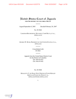 United States Court of Appeals for the DISTRICT of COLUMBIA CIRCUIT