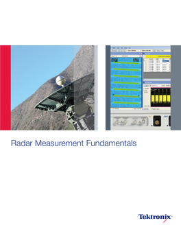 Radar Measurement Fundamentals