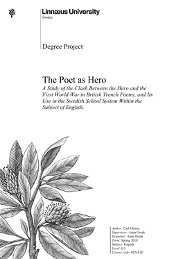 The Poet As Hero